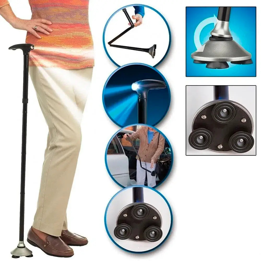 BASTON LED - Multifuncional y Seguro