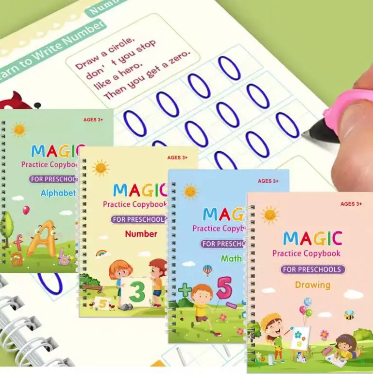 APRENDE+ LETRAS Y NUMEROS - 4 Cartillas Interactivas