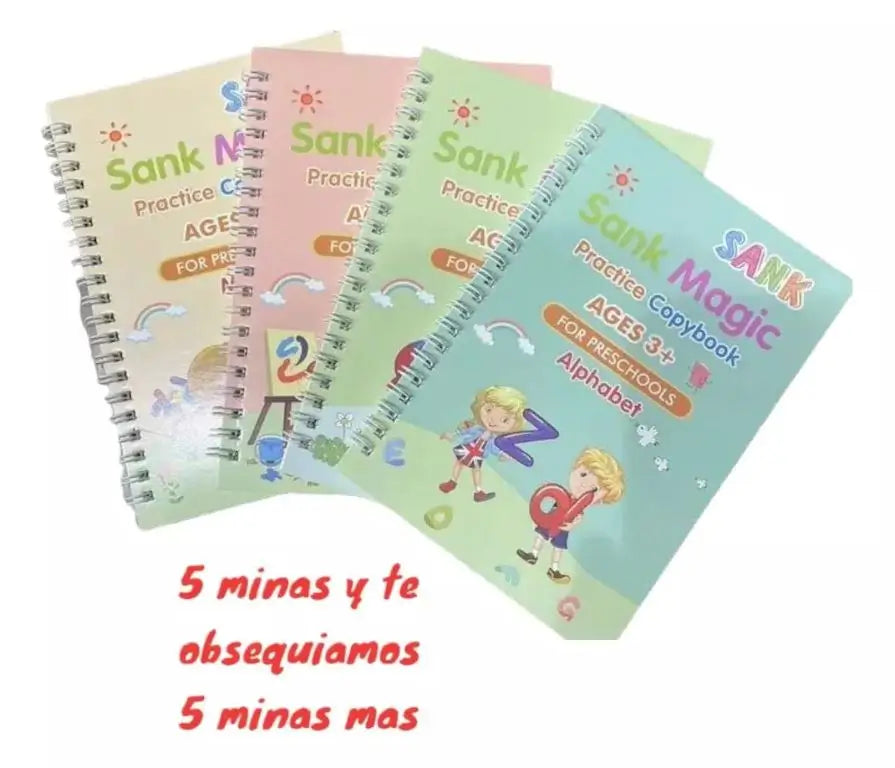 APRENDE+ LETRAS Y NUMEROS - 4 Cartillas Interactivas