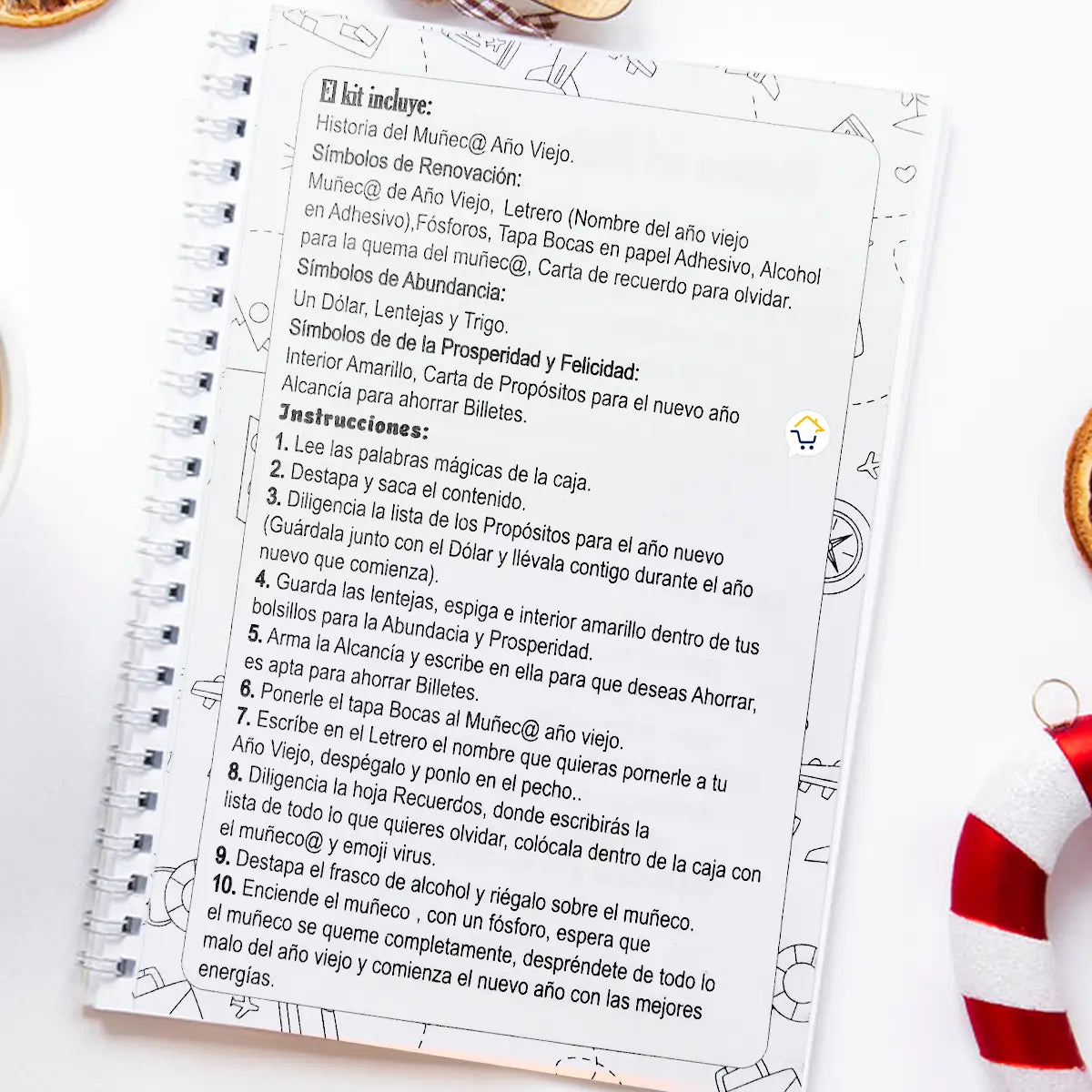 KIT AÑO NUEVO - Organiza Tus Metas del Nuevo Año y Despídete del Año Viejo