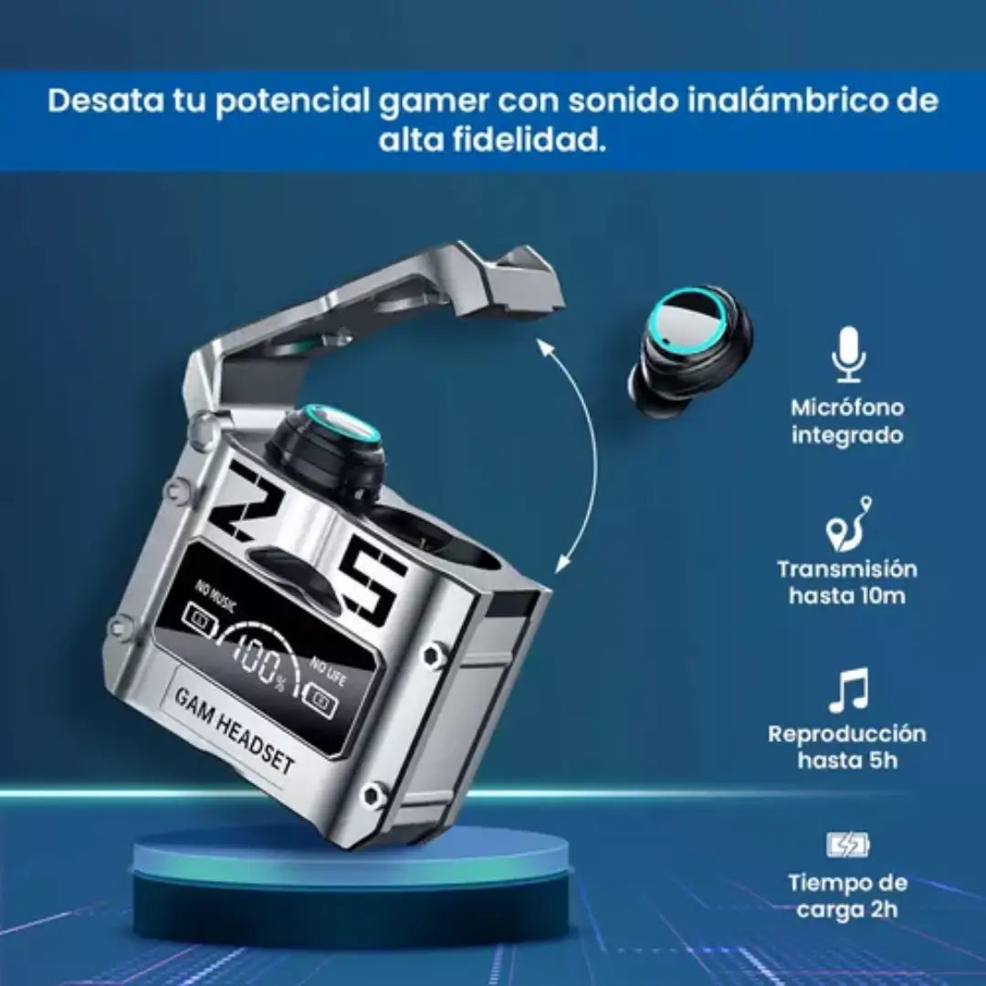 AUDIFONOS GAME PRO - Tecnología Inalámbrica y Bluetooth 5.3