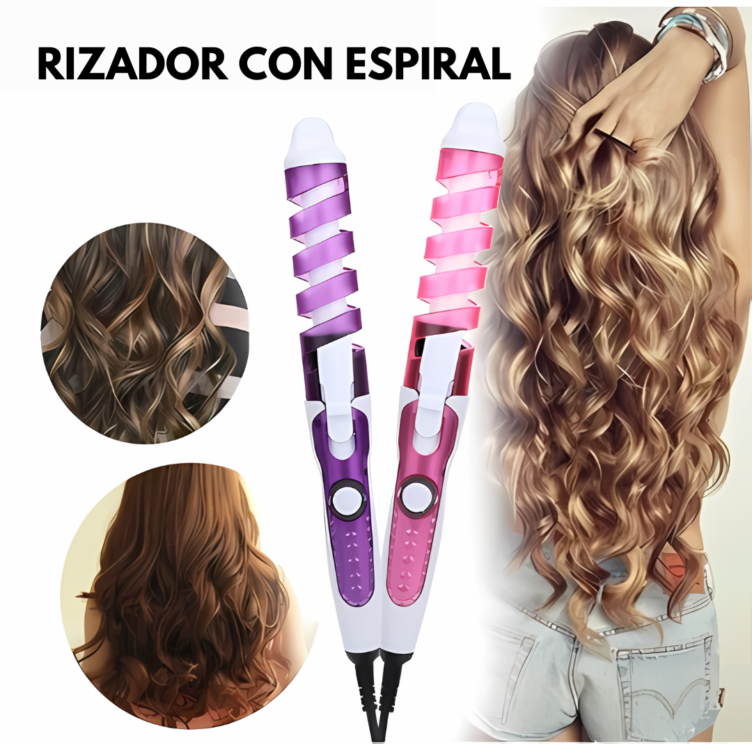 RIZADOR ESPIRAL MAX - Rizos Definidos Y Duraderos 💁♀️