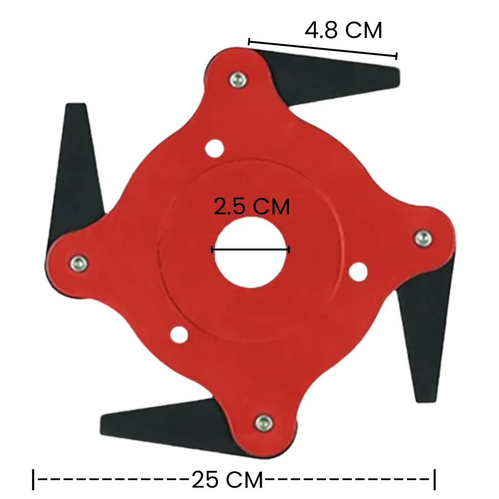 CABEZAL DE PODADORA - 4 Cuchillas Acero de 65Mn| Universal