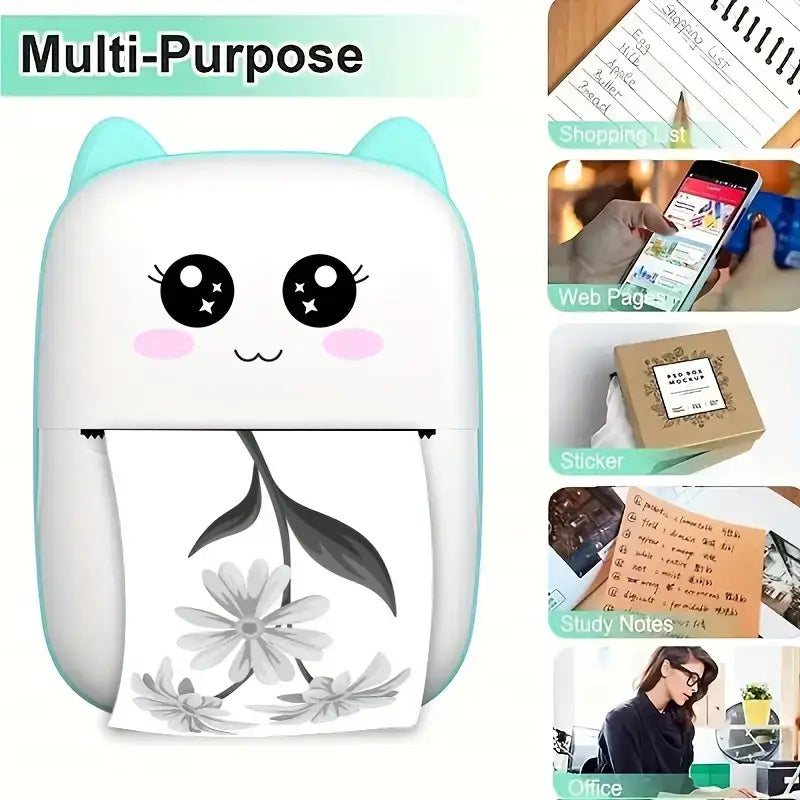 MINI IMPRESORA PORTATIL - Captura Y Guarda Tus Momentos Más Especiales
