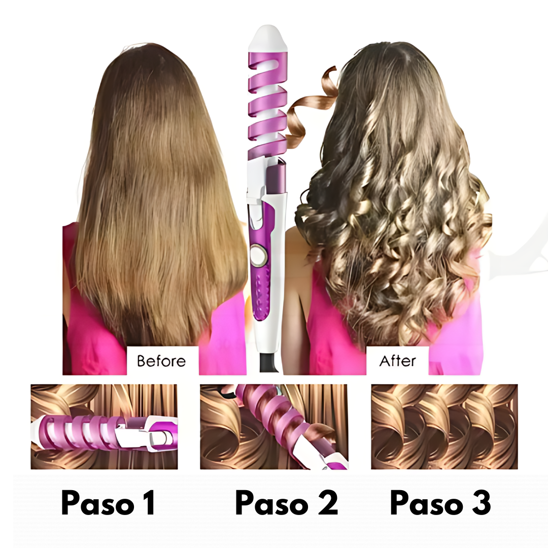 RIZADOR ESPIRAL MAX - Rizos Definidos Y Duraderos 💁♀️