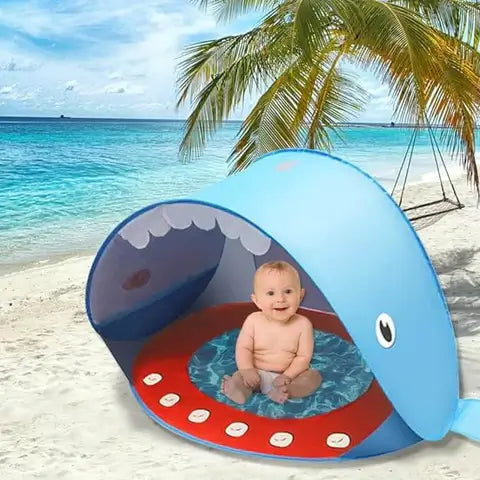 CARPA PISCINA BEBE - Protege A Tu Bebé Del Sol Y Dale Horas De diversión