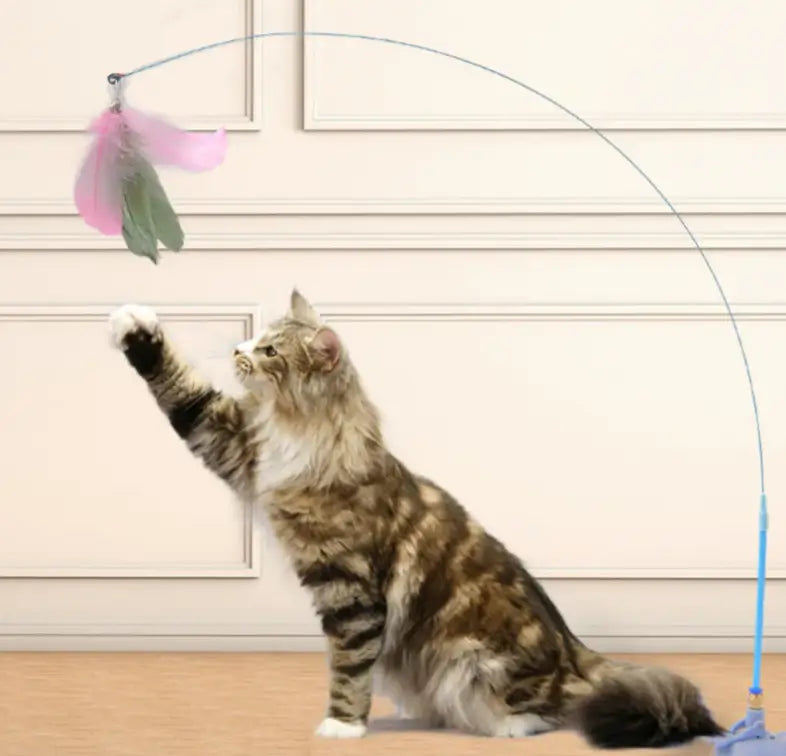 CAZA PLUMAS - Juguete Interactivo Para Gatos