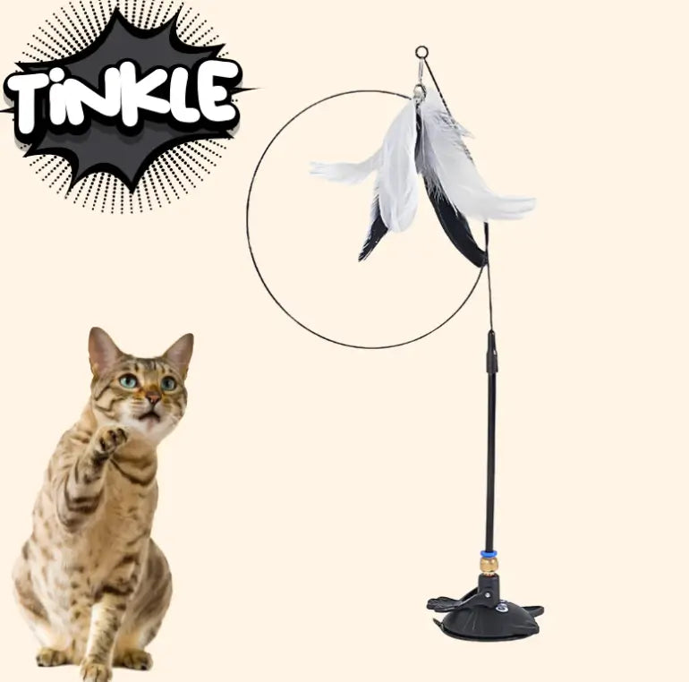 CAZA PLUMAS - Juguete Interactivo Para Gatos