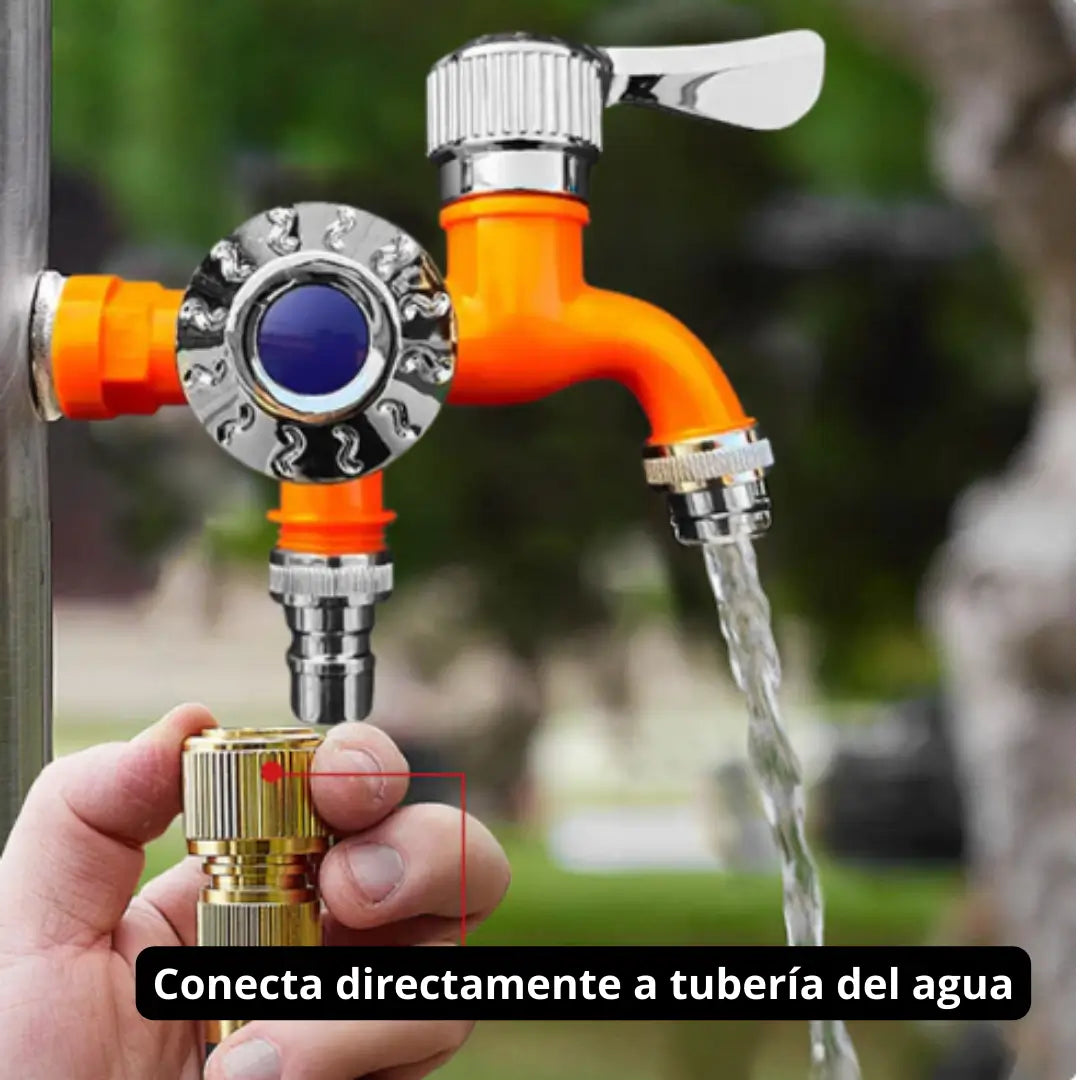 GRIFO DUAL - Doble salida con valvula independiente