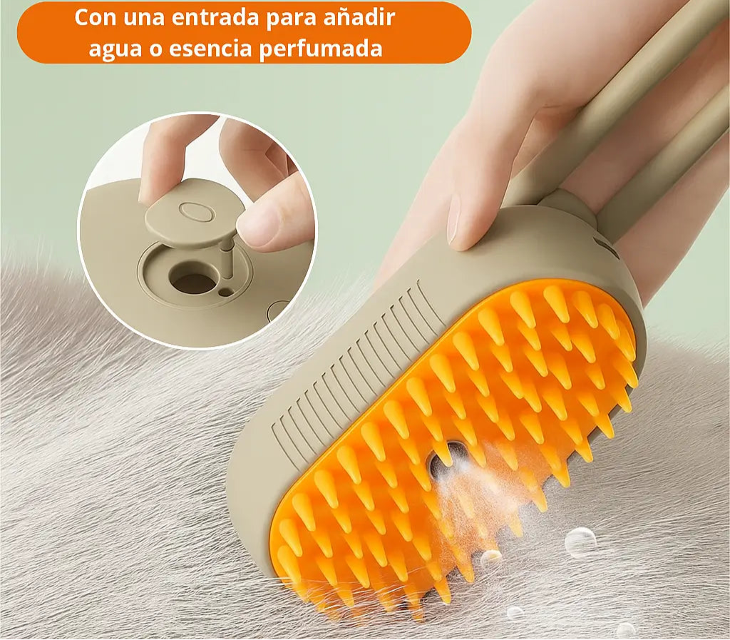 CEPILLO VAPOR PET - Seguro Y Relajante Para Tu Mascota
