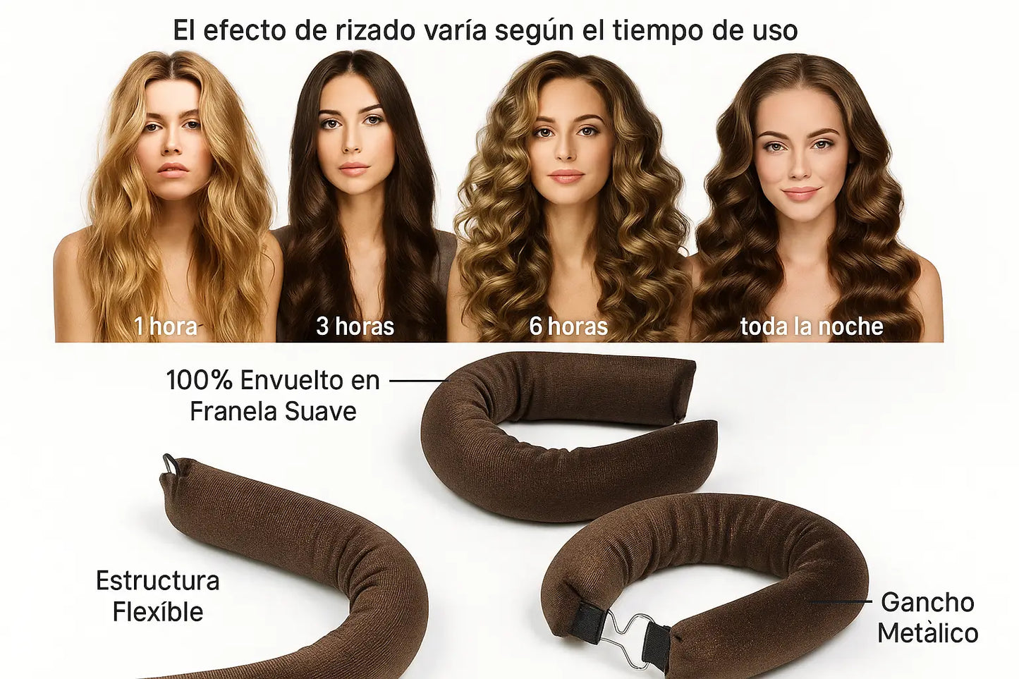 RIZOS PERFECTOS SIN CALOR - Cuida Tu Cabello Y Luce Hermosa