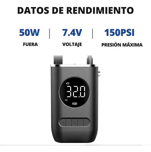 EVOLUTION AIR COMPRESOR PORTATIL - Nunca Más Te Quedes Varado Por Llantas Desinfladas