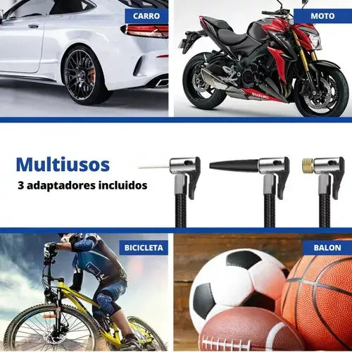 EVOLUTION AIR COMPRESOR PORTATIL - Nunca Más Te Quedes Varado Por Llantas Desinfladas