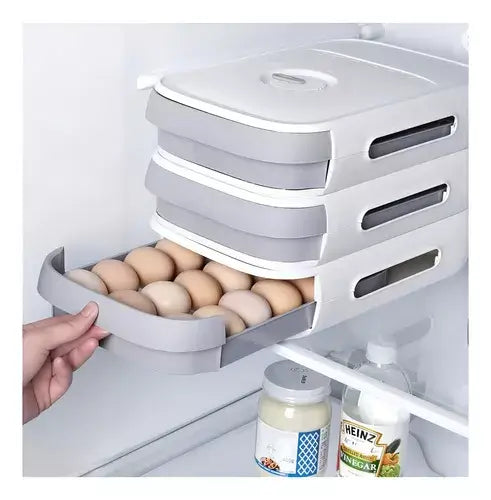 ORGANIZADOR DE HUEVOS TIPO CAJON - Evita Huevos Rotos En Tu Cocina O Nevera