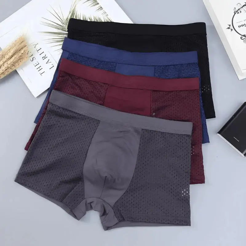 BOXER FIBRA DE BAMBU - Paquete x4 Unidades Colores Surtidos