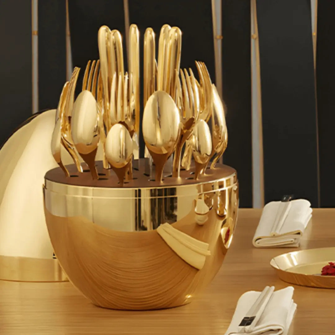 CUBIERTOS PREMIUM CON FORMA DE HUEVO - Dale Un Toque Elegante A Tu Comedor