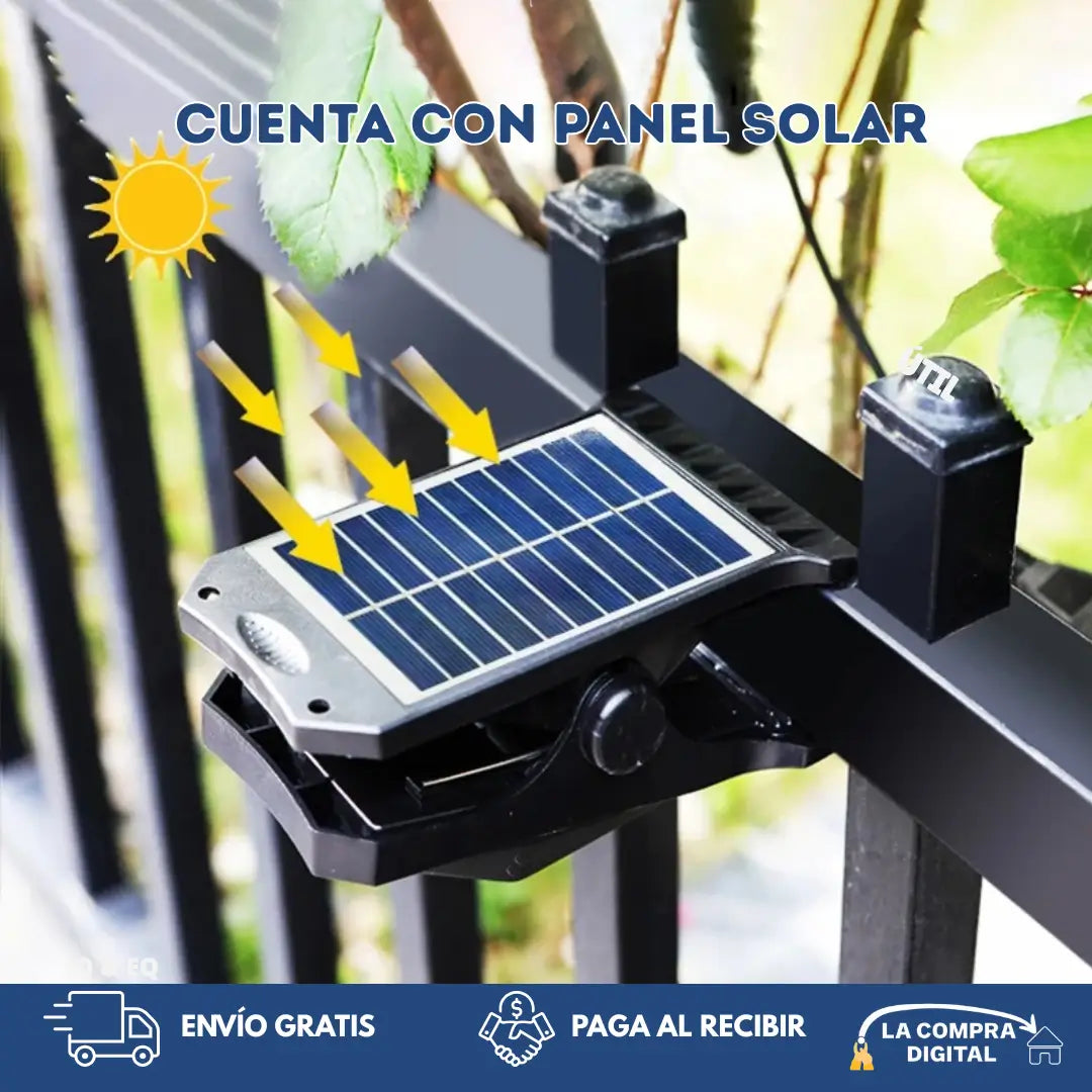 SOLAR CLIP - Con Panel Solar Y Diseño Versátil
