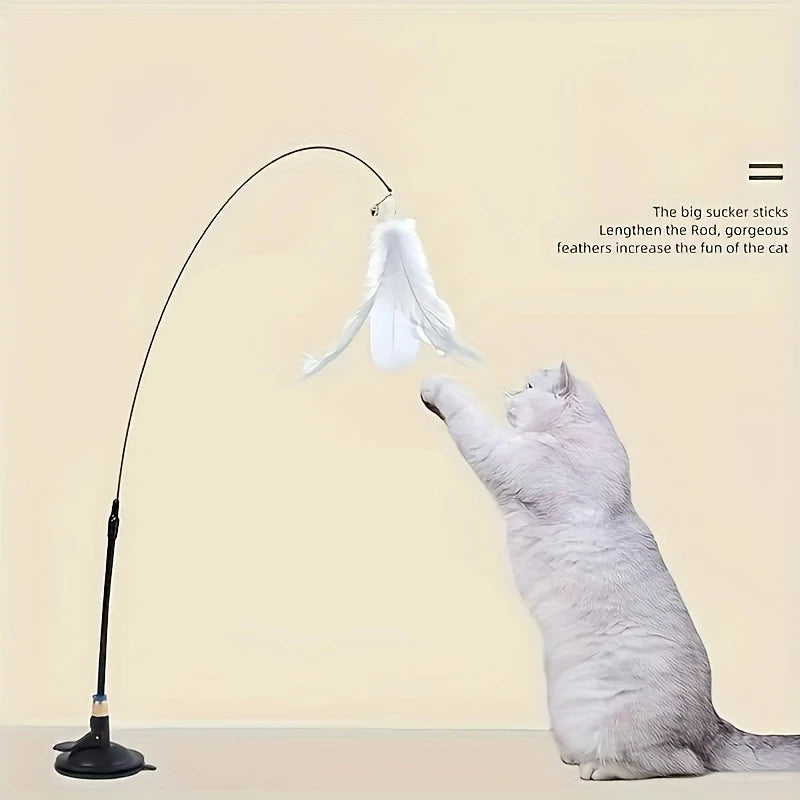 CAZA PLUMAS - Juguete Interactivo Para Gatos