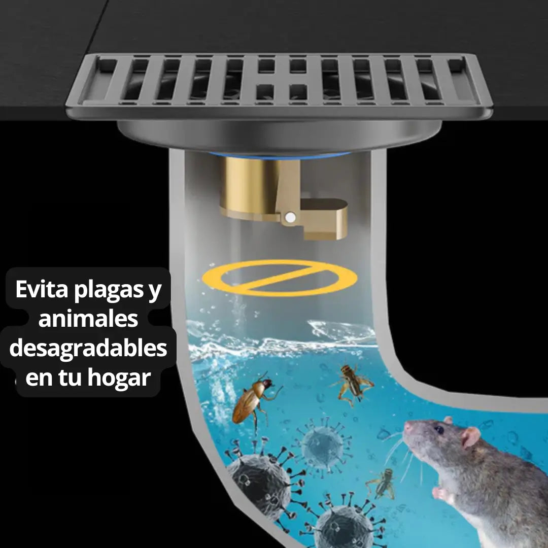 DESAGÜE SIFON ANTIOLOR - Evita Que Plagas y Olores Desagradables Entren A Tu Hogar