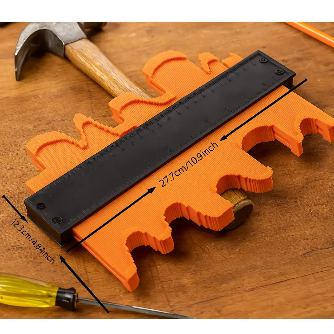 MIDE CONTORNOS - Ideal Para Múltiples Usos: Pisos, Azulejos, Madera, Metal.