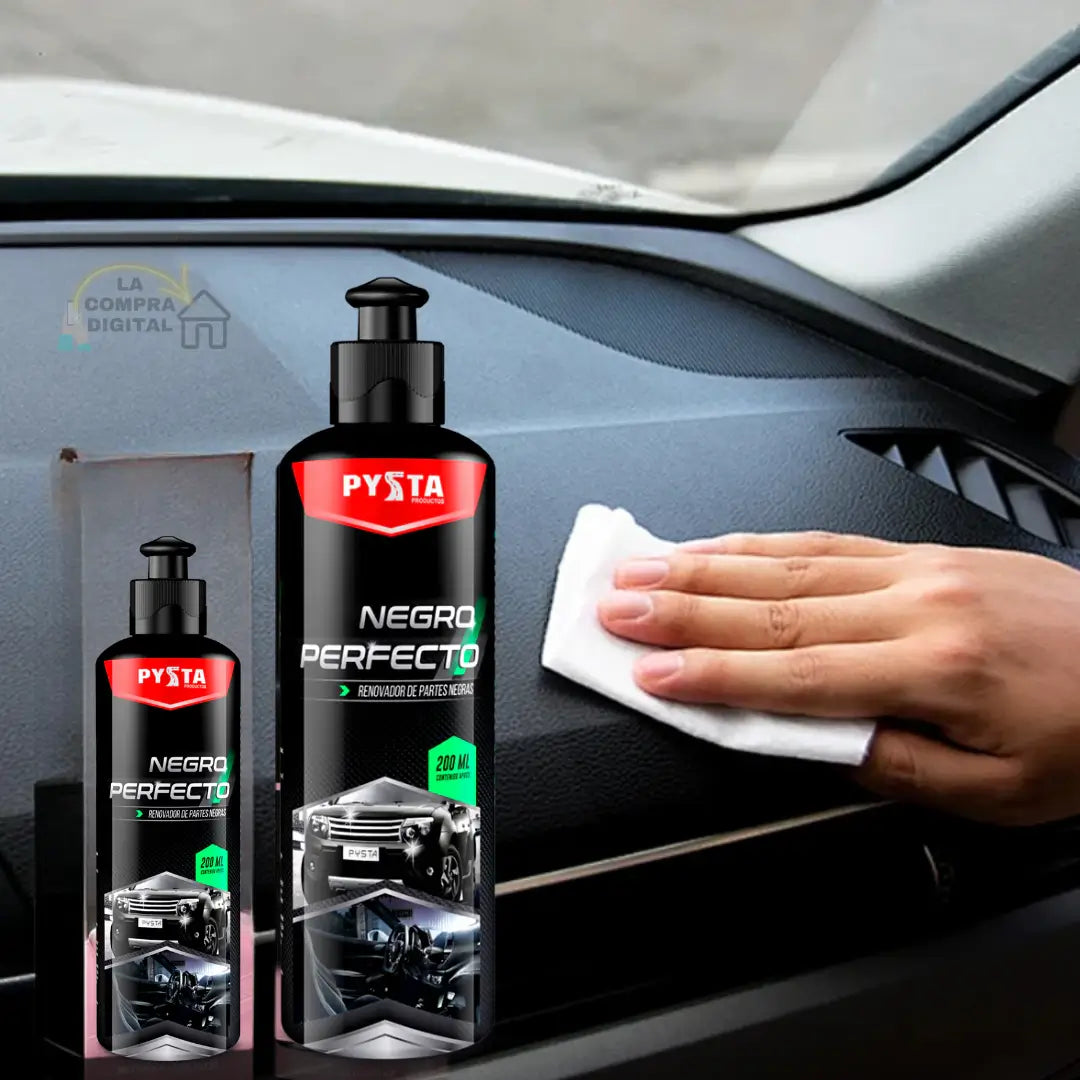NEGRO PERFECTO - Restaura Las Partes Negras De Tu Carro O Moto