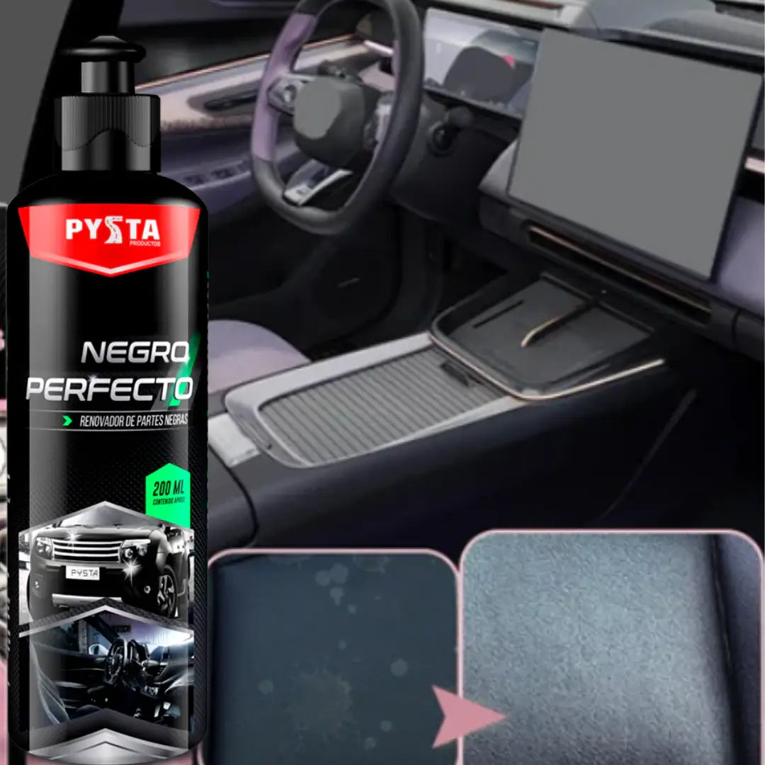 NEGRO PERFECTO - Restaura Las Partes Negras De Tu Carro O Moto