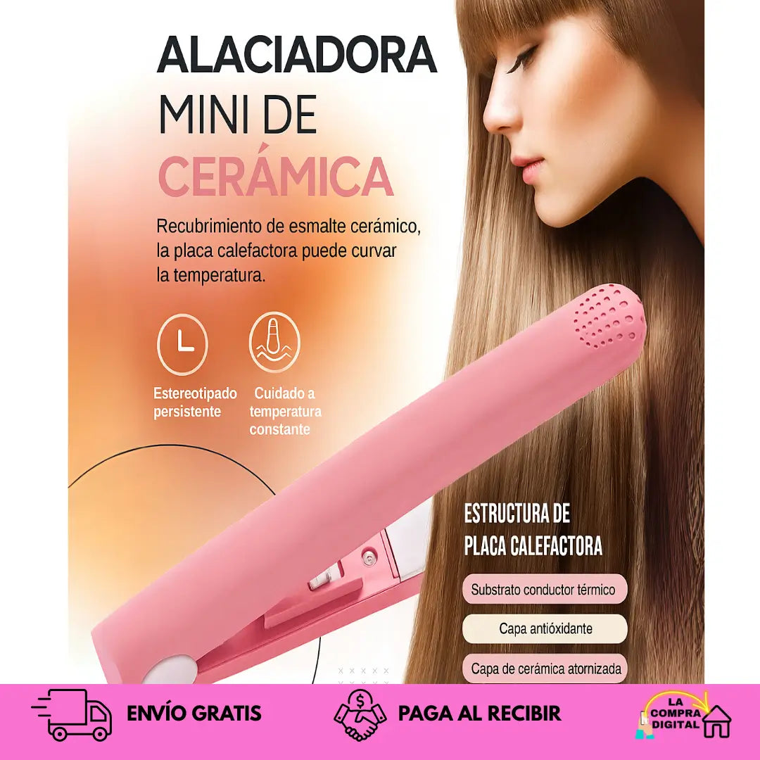 PLANCHA PORTATIL PRO - Manten tu look espectacular en todo momento 💇🏻