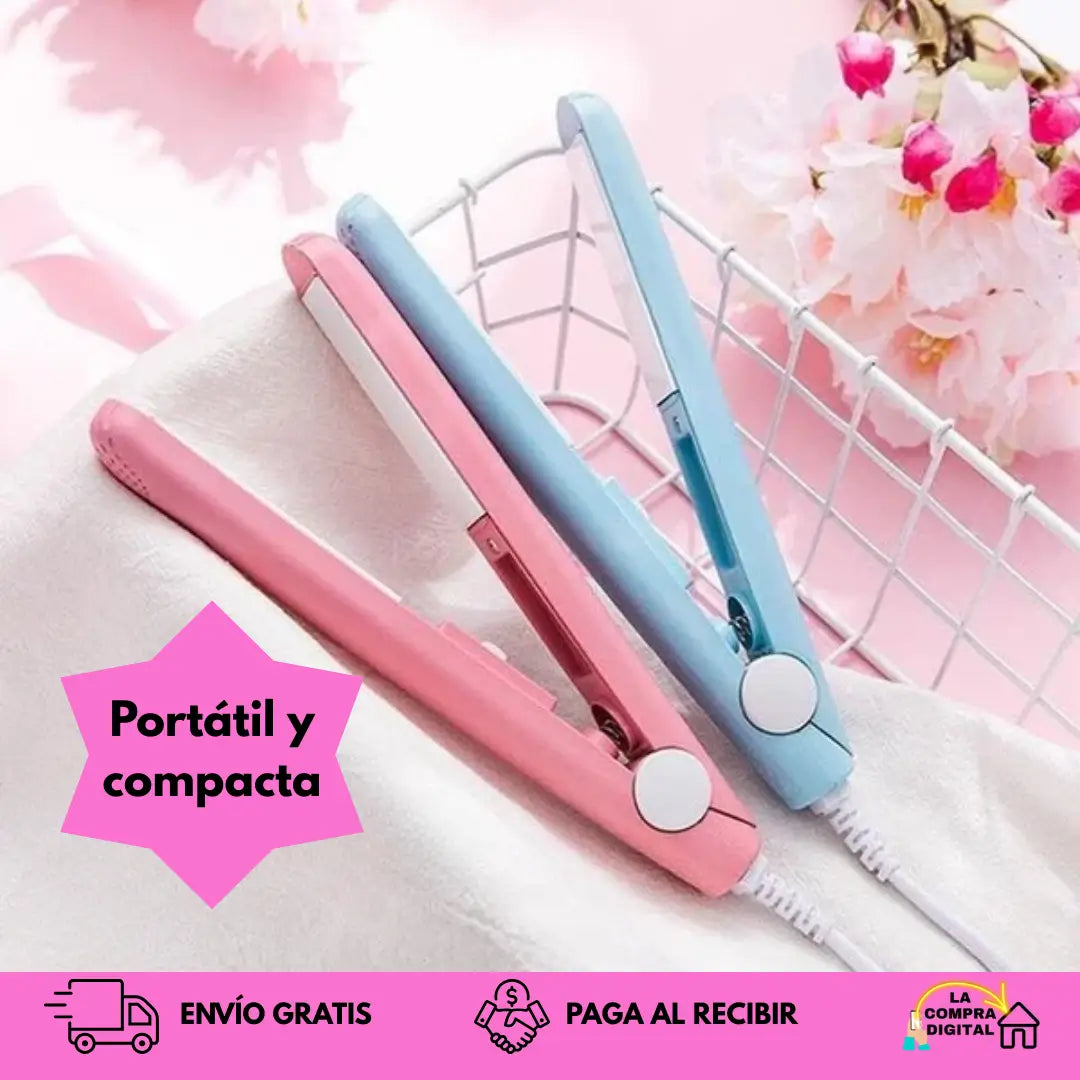 PLANCHA PORTATIL PRO - Manten tu look espectacular en todo momento 💇🏻