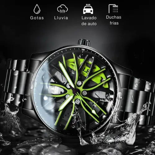 RELOJ GIRATORIO 360° -Innovador, Resistente Y Con Un Diseño Inspirado En Carros Deportivos