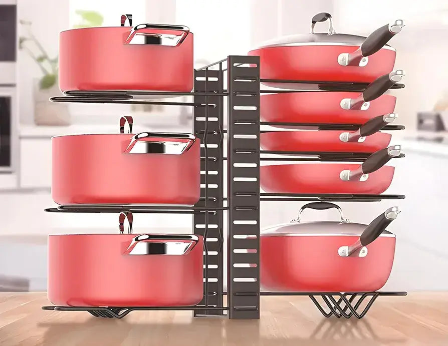 ORGANIZADOR DE SARTENES - Orden Horizontal o Vertical en Tu Cocina