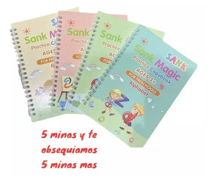 APRENDE+ LETRAS Y NUMEROS - 4 Cartillas Interactivas