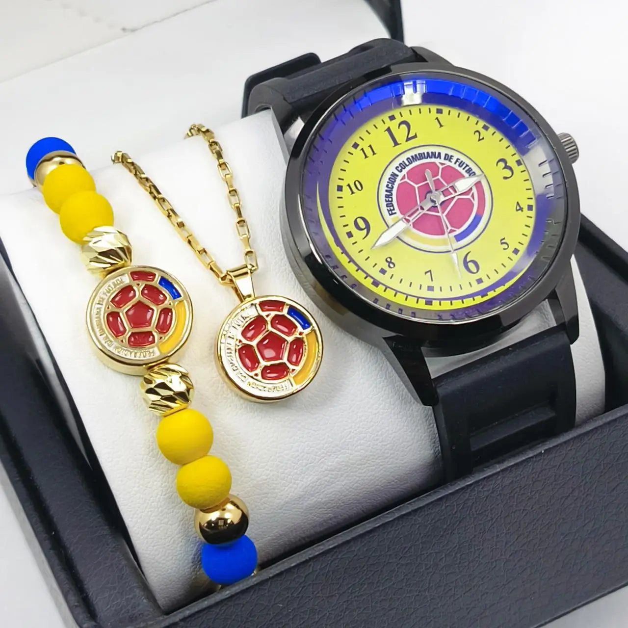 Set Yo Soy Colombia - Reloj, pulsera y collar | El regalo perfecto para cualquier fan de la Tricolor
