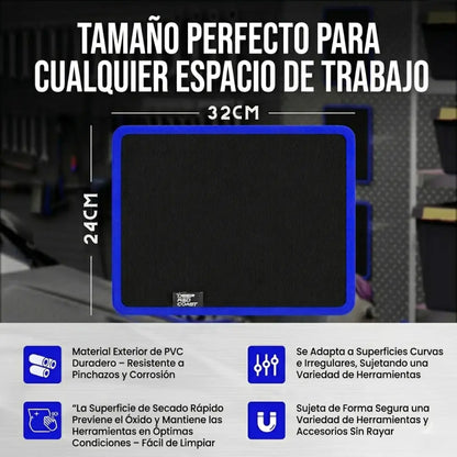 Tapete magnético para herramientas soporta hasta 18 Kilos