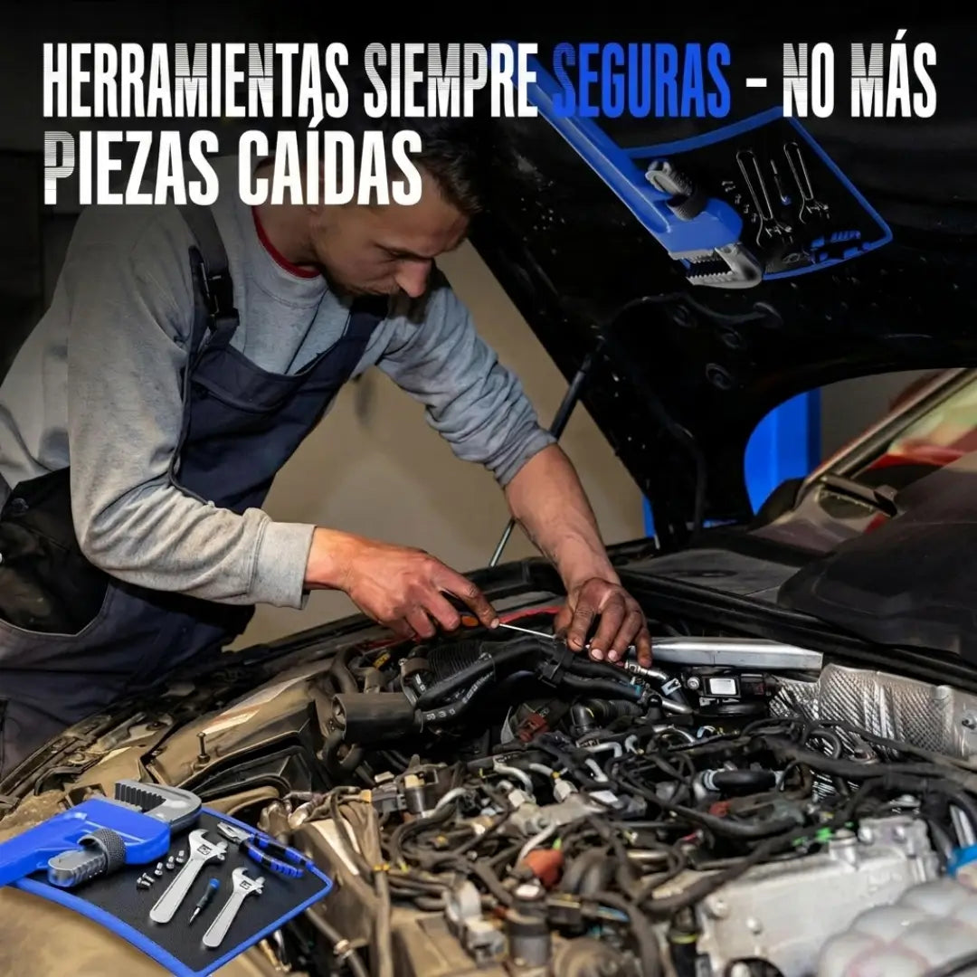 Tapete magnético para herramientas soporta hasta 18 Kilos