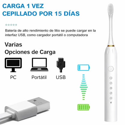 DENTAL PLUS - Incluye 3 Cabezales De Repuesto