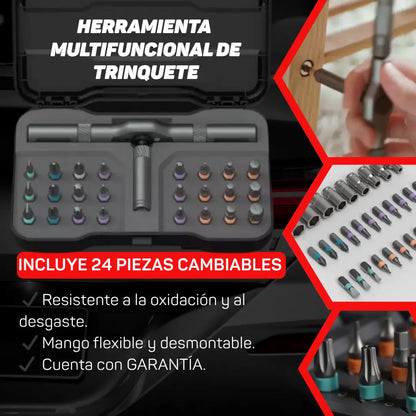 T MULTIFUNCIONAL DE TRINQUETE - La Herramienta Que Se Adapta A Cualquier Espacio