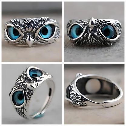 ANILLO BÚHO PROSPERIDAD (Ajustable) 🦉