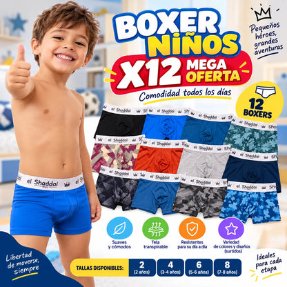 Boxer Niños X12 Mega Oferta
