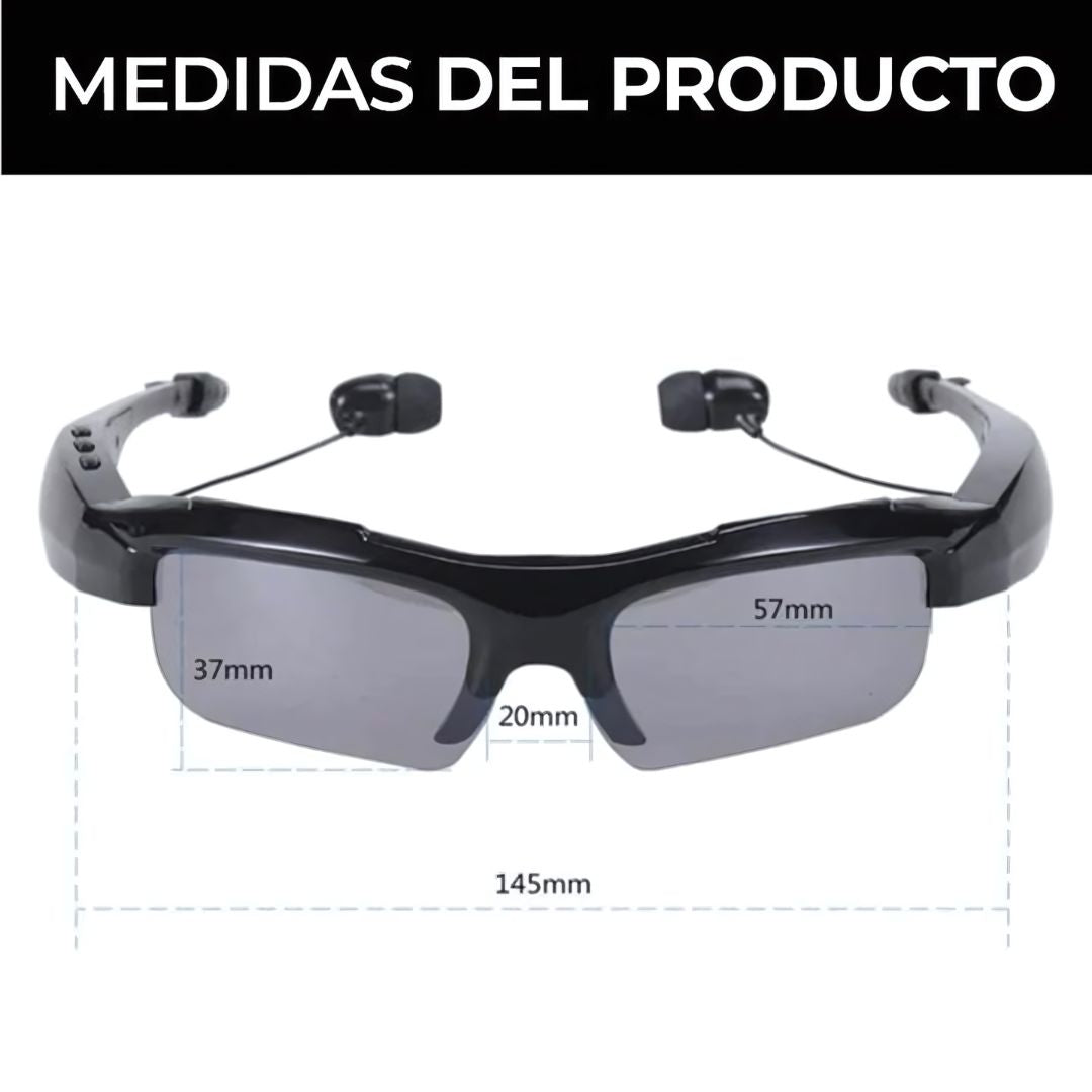 MAX VISION - Gafas Deportivas Bluetooth 3.0 👓