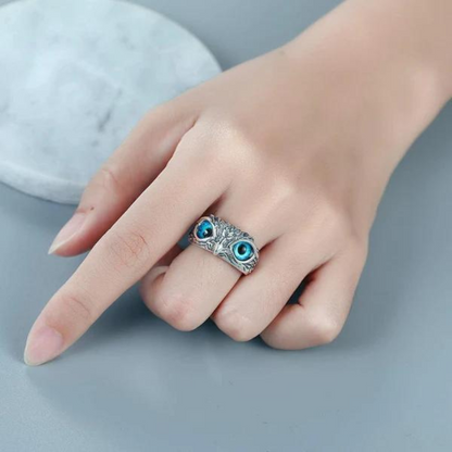 ANILLO BÚHO PROSPERIDAD (Ajustable) 🦉