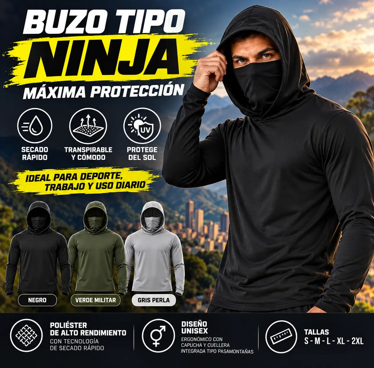Buzo Tipo Ninja Máxima Protección