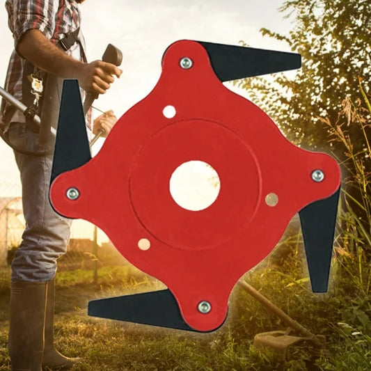 CABEZAL DE PODADORA - 4 Cuchillas Acero de 65Mn| Universal