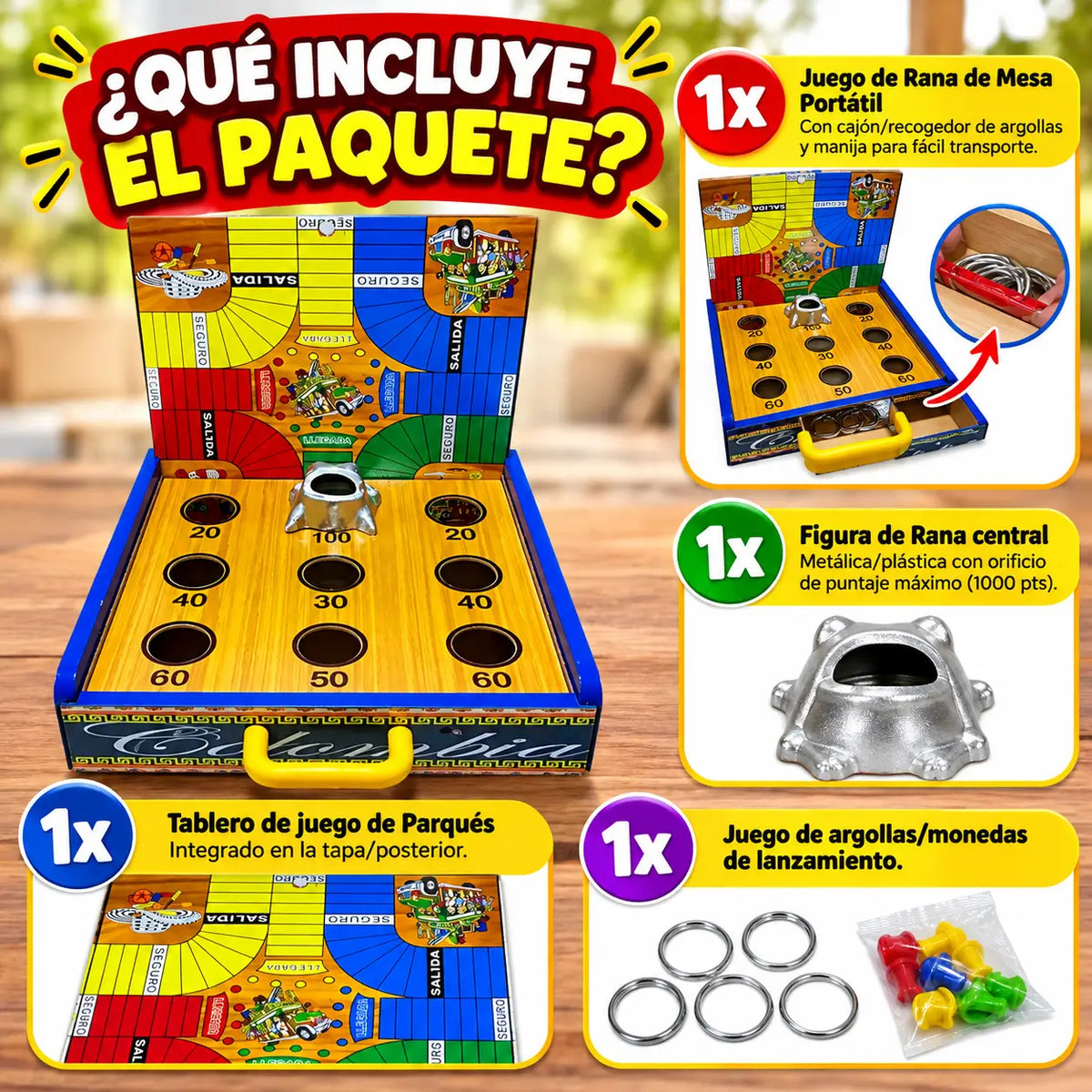 Rana Parqués Portátil