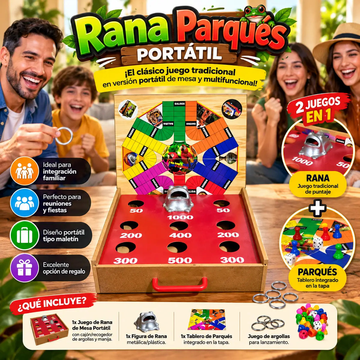 Rana Parqués Portátil