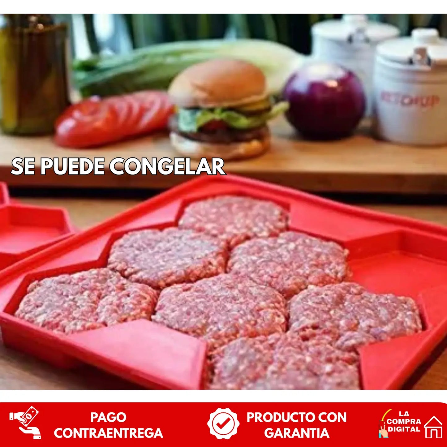 BURGUER MASTER - Evita El Congelador Desordenado Con Bloques De Carne