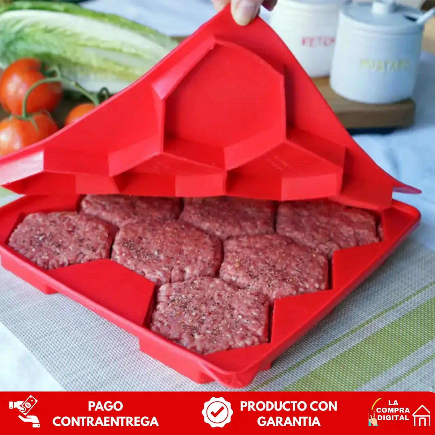 BURGUER MASTER - Evita El Congelador Desordenado Con Bloques De Carne