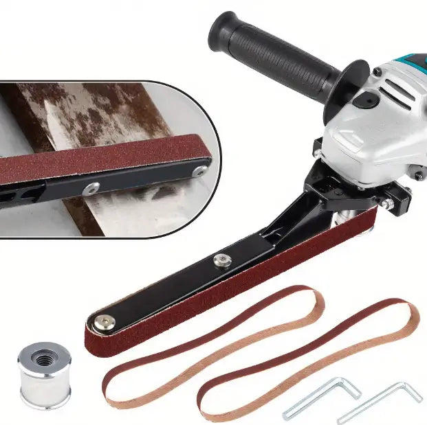 ADAPTADOR LIJADORA DE BANDA -  Compatible con amoladoras de 100, 115 y 125 mm