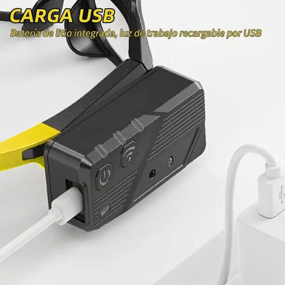 Gafas Luz LED Táctica - con Sensor de movimiento integrado y Linterna.