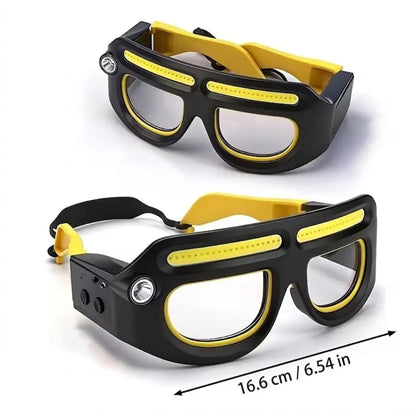 Gafas Luz LED Táctica - con Sensor de movimiento integrado y Linterna.