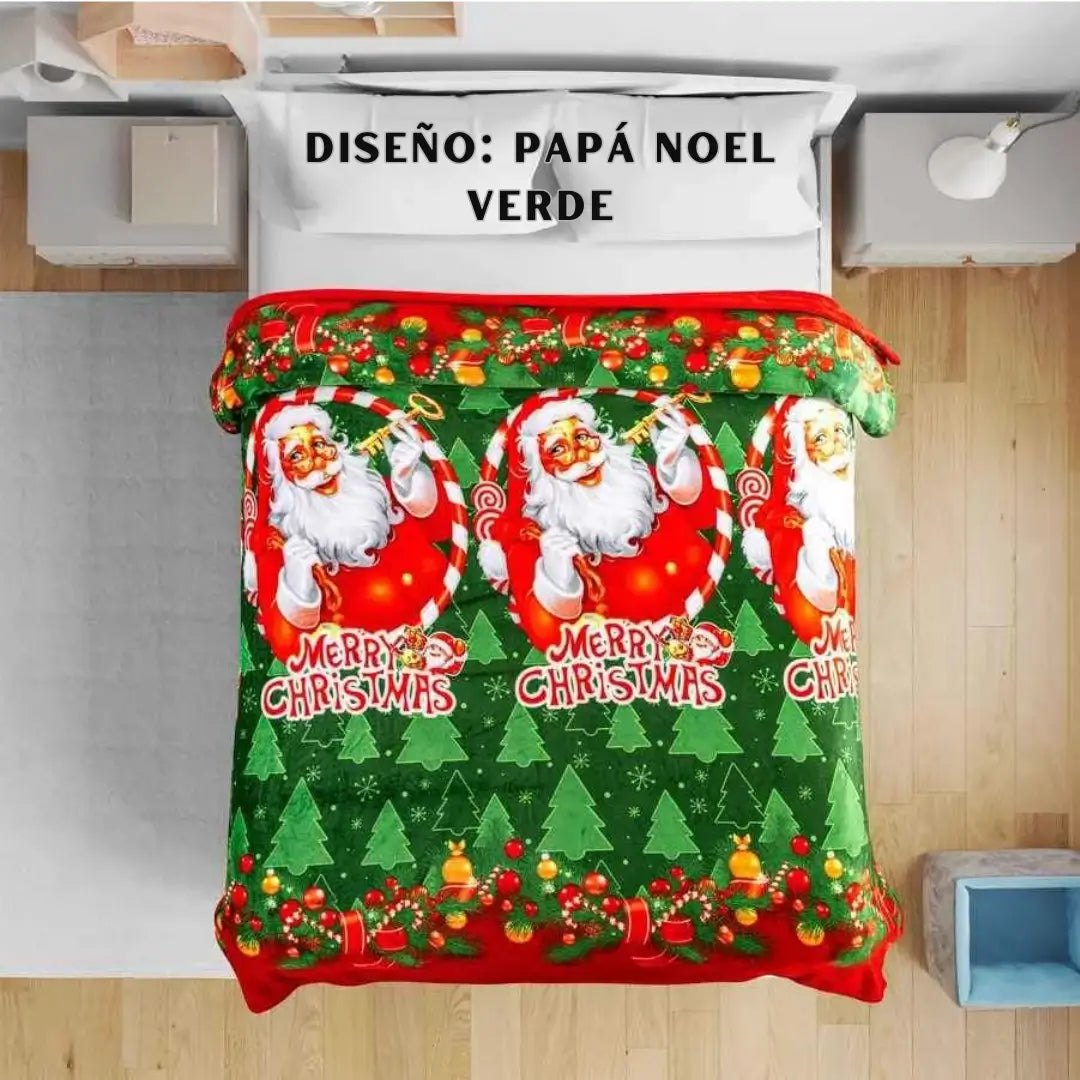 SUEÑOS DE NAVIDAD - Cobija Semitérmica De Calidad